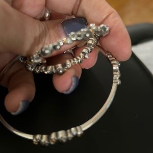 Brighton crystal palace bangle earrings set